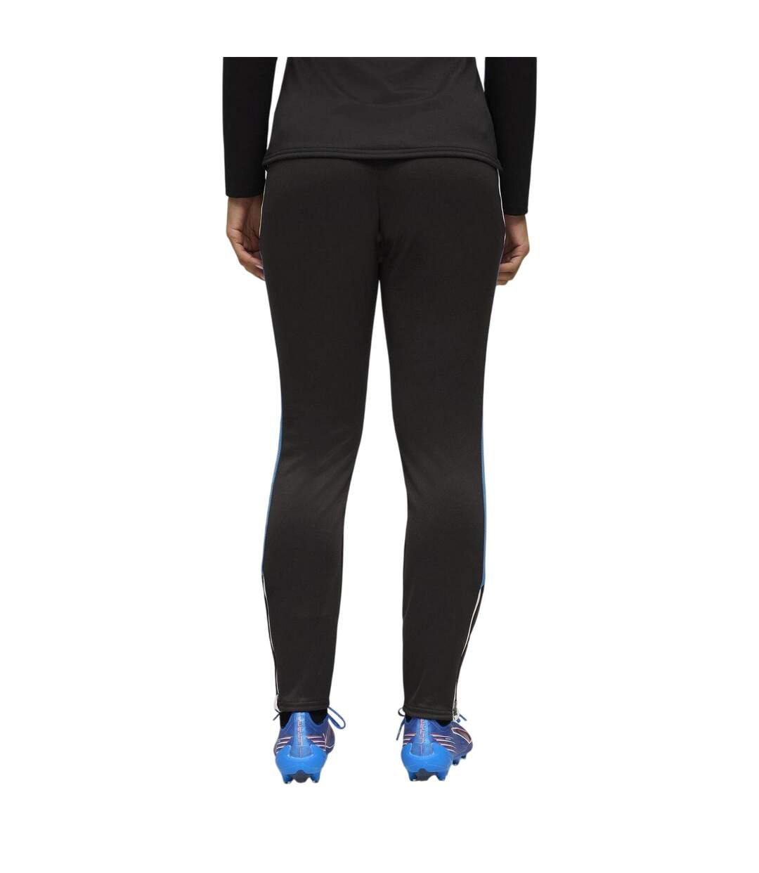 Womens/ladies Colour Block Tracksuit Bottoms Black Blue Puma-2