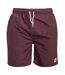 Duke Mens Yarrow D555 Full Length Swim Shorts (Burgundy) - UTDC205-1