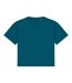 Womens/ladies Oversized T-shirt Peacock Green Native Spirit-1