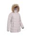 Womens/ladies isla ii long down jacket light beige Mountain Warehouse