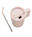 Cube recycled stainless steel 800ml travel mug one size pink XD Collection-2