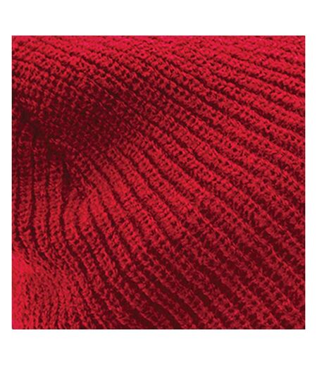 Beechfield Heritage Adults Unisex Premium Plain Winter Beanie Hat (Classic Red) - UTRW2023
