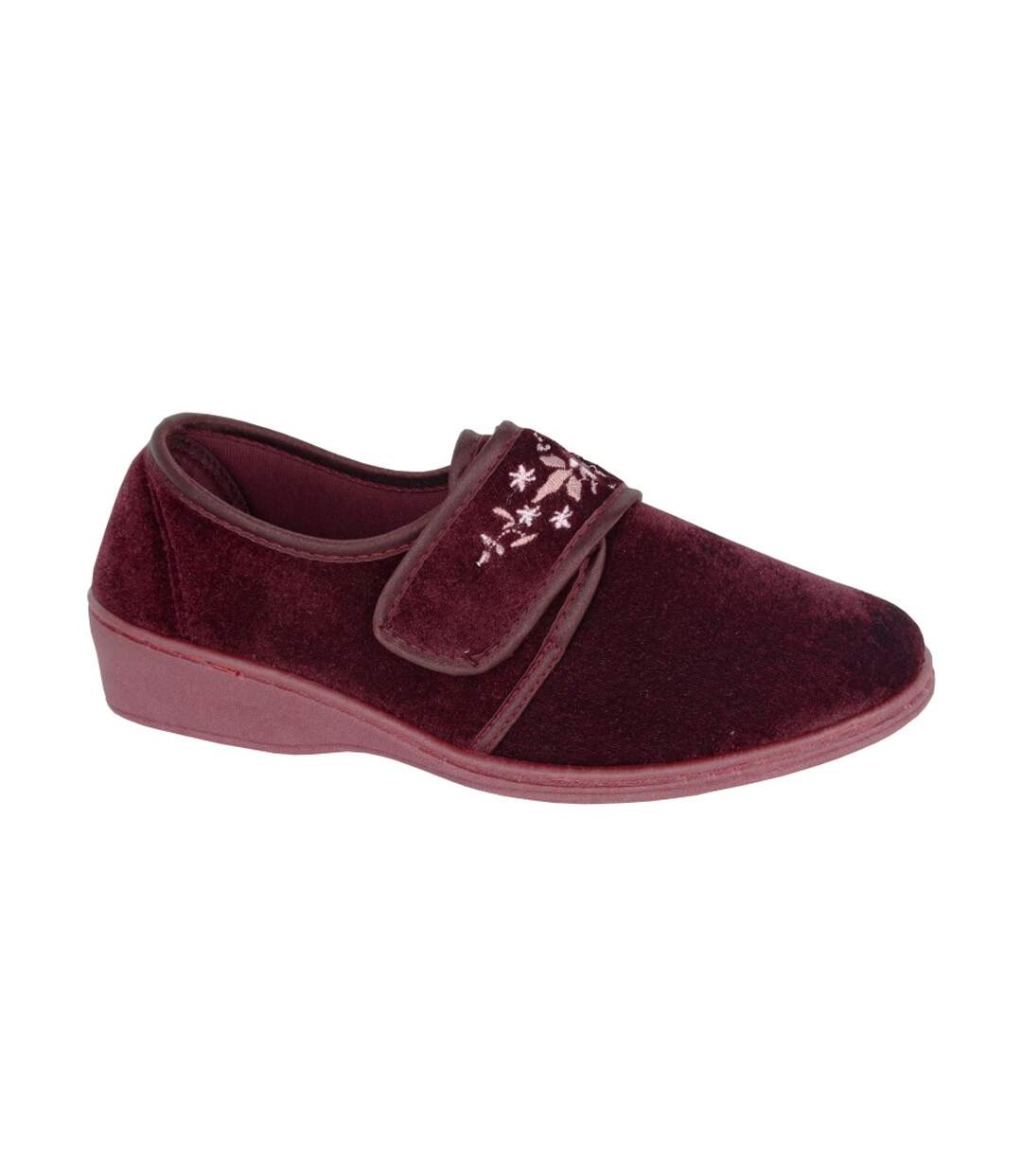 Chaussons Coupe Large Elsie Femme Bordeaux Sleepers-1