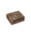 Coffret d'Encens en Bois Taly 25cm Marron