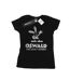 Disney T-shirt en coton avec logo Oswald Femme/Ladies (Noir) - UTBI15664-1