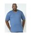 Duke Mens Signature 2 King Size Cotton V Neck T-Shirt (Teal) - UTDC184