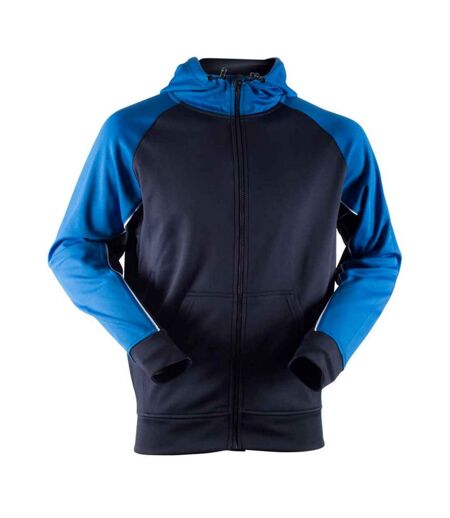 Veste à capuche homme bleu marine / bleu roi / blanc Finden & Hales Finden & Hales