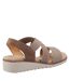Fleet & Foster Womens/Ladies Freesia Leather Sandals (Brown) - UTFS10433