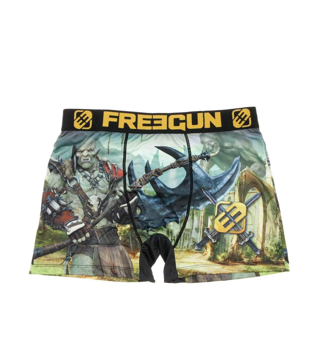 Boxer Vert/Jaune Homme Freegun Soldat - L-1