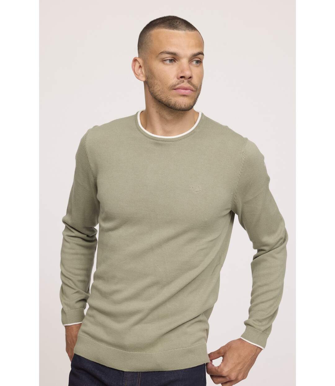 Pull manches longues coton regular COLIRO-1