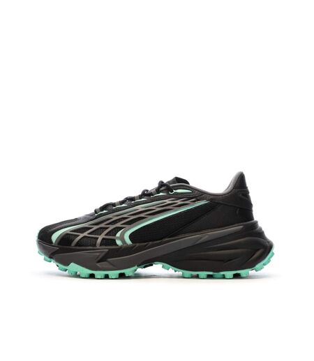 Baskets noire/turquoise homme puma spirex