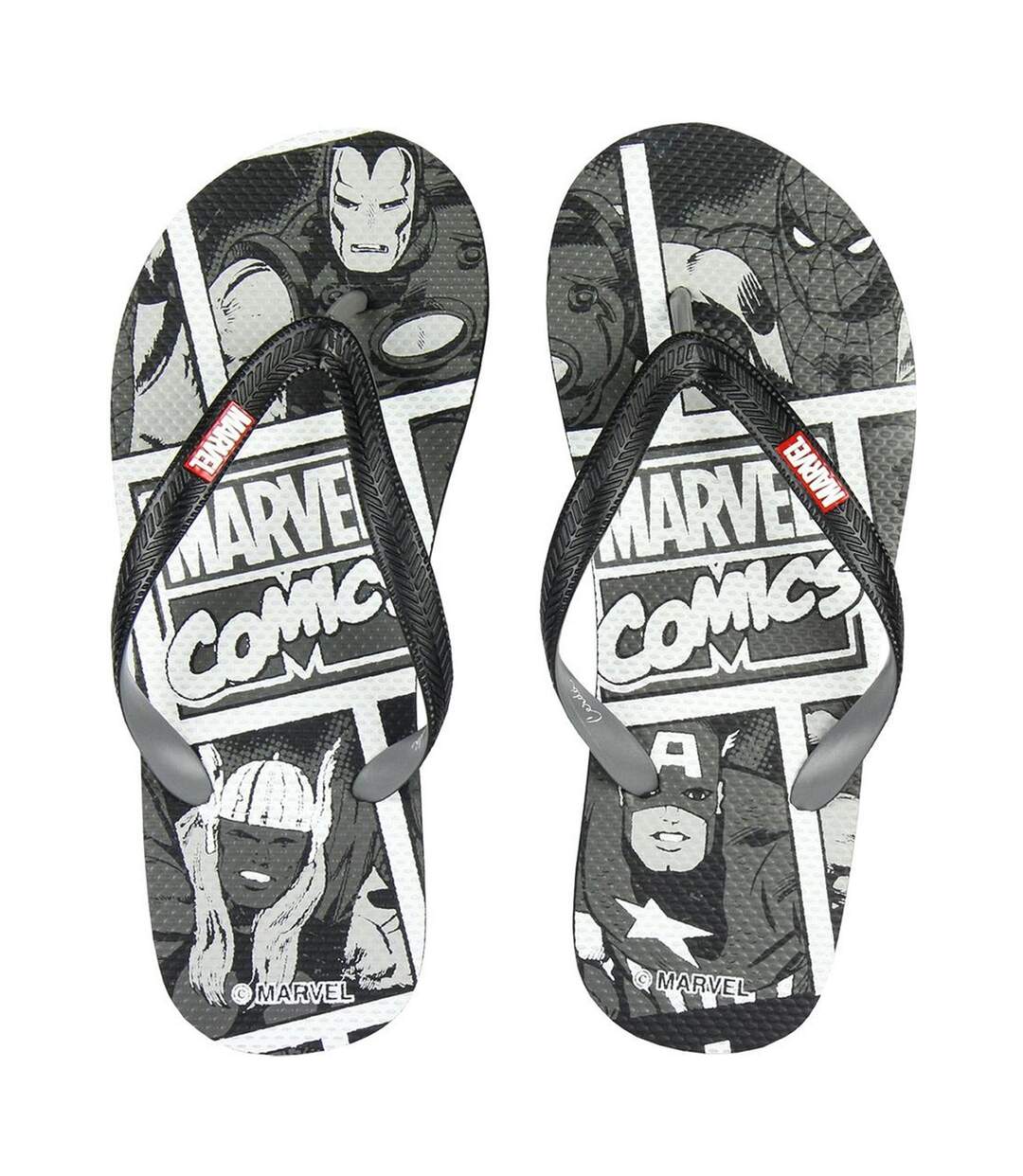 Tongs Adulte Noir Blanc The Avengers-3