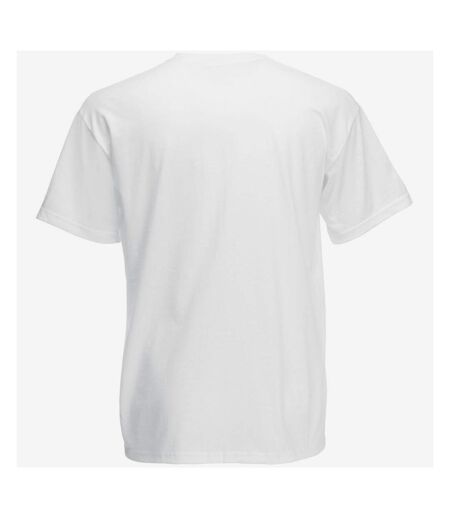 Fruit Of The Loom Mens Valueweight V-Neck, Short Sleeve T-Shirt (White) - UTBC338