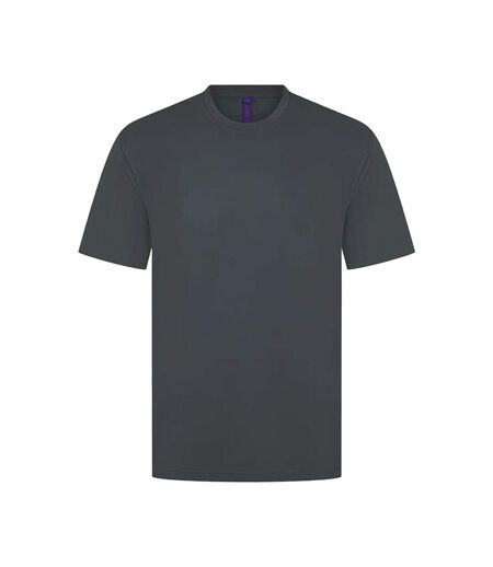 Unisex Adult Coolplus Moisture Wicking T-shirt Charcoal Henbury