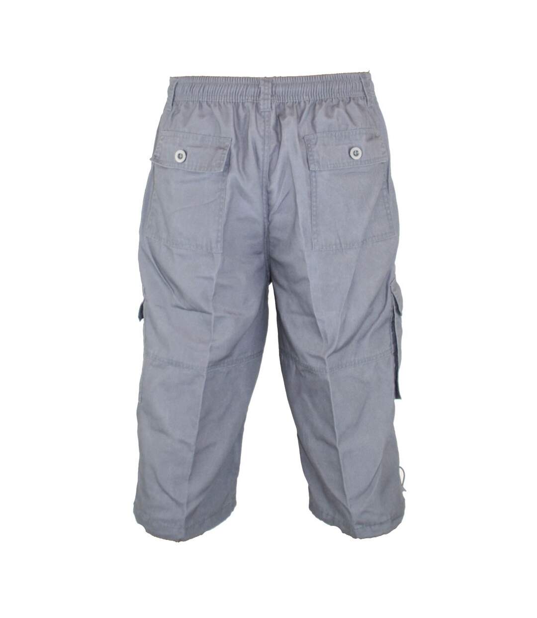Duke Mens Mason Kingsize Cargo Capri Shorts (Grey) - UTDC250-2