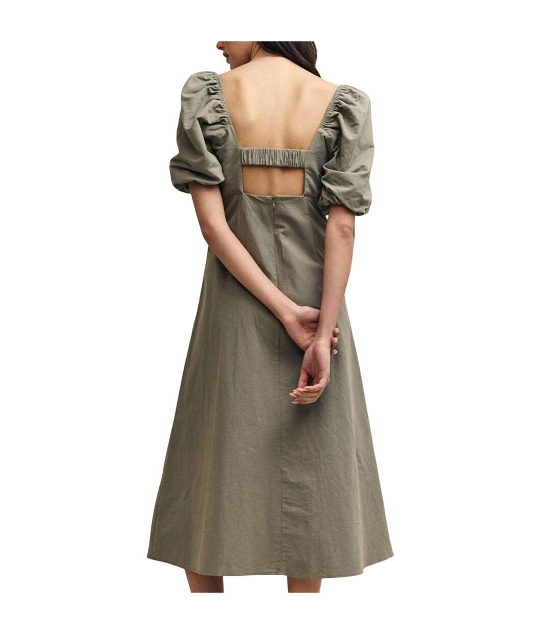 Robe Mi-longue Henri Femme Vert Nobody´s Child-2