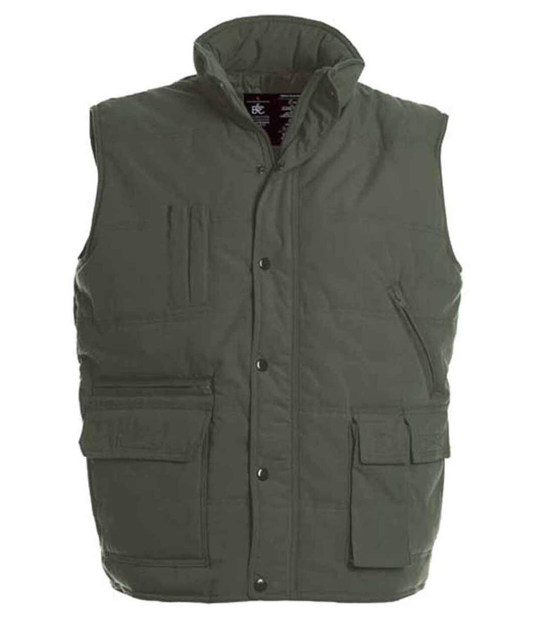 Doudoune anorak homme sans manches - Bodywarmer JU880 - vert olive-2