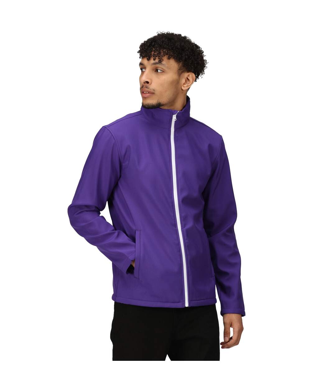 Regatta Mens Ablaze Printable Softshell Jacket (Purple/Black) - UTRG3560-3
