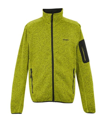 Mens Newhill Marl Full Zip Fleece Jacket Grenoble Green Regatta