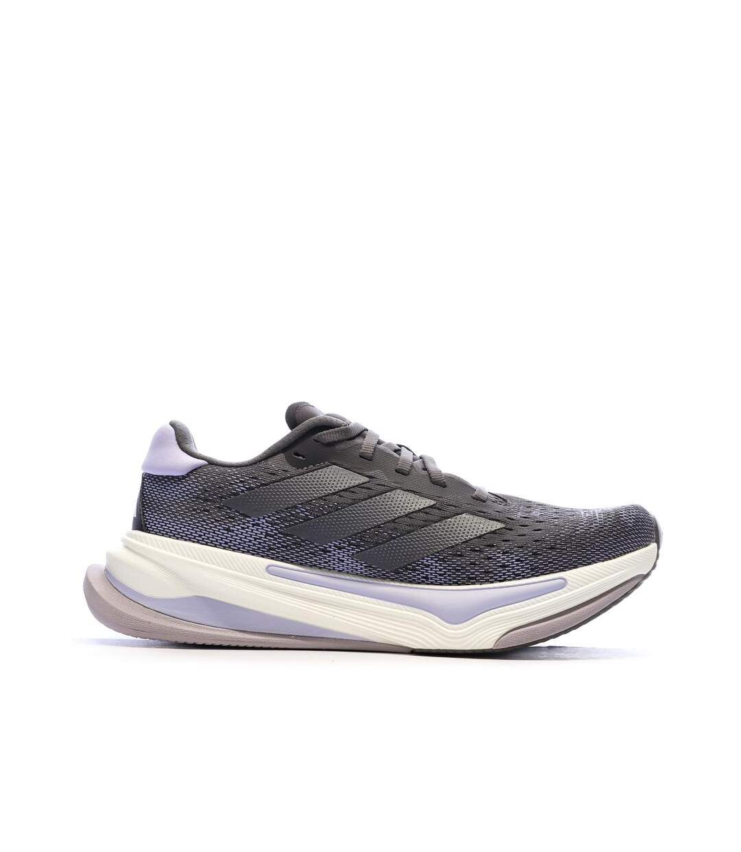 Chaussures de running grises adidas femme supernova-2