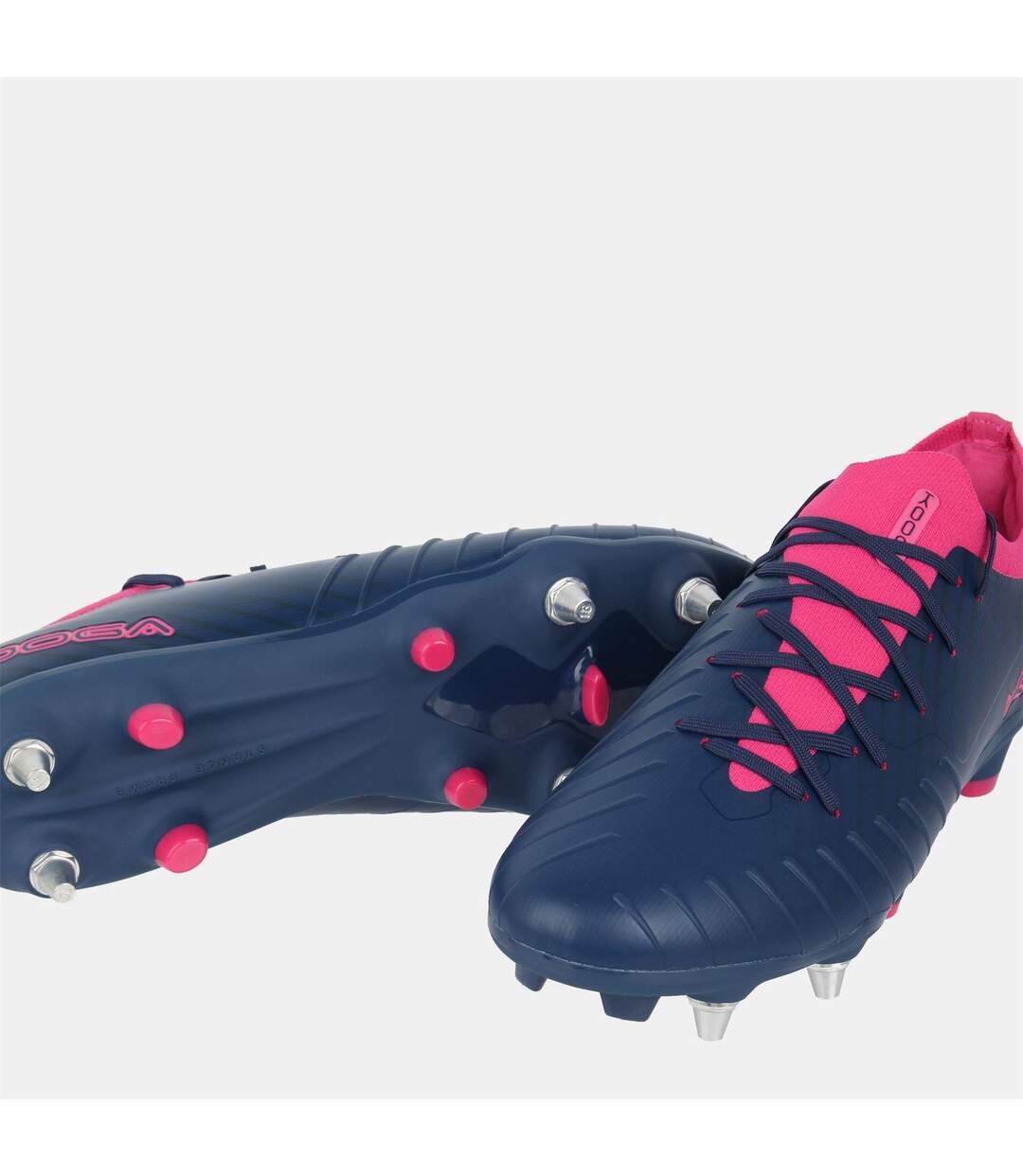 Chaussures De Rugby Pour Terrain Souple Rapid Homme Bleu Marine Rose KooGa-3