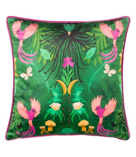 Kate Merritt - Housse de coussin MAXIMALIST (Noir / Vert) (50cm x 50cm) - UTRV2847