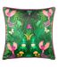 Maximalist illustration cushion cover 50cm x 50cm black/green Kate Merritt