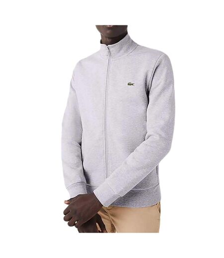 Veste zippé gris homme lacoste  molleton - l