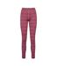 Legging Thermique Ski Motif/style Nordique Festif Floke Femme Rose Kari Traa-1