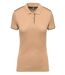 Polo professionnel DayToDay pour femme - WK271 - beige camel et noir