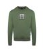 Mens Ribbed Sweatshirt Military Green Aquascutum-1
