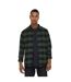 Surchemise Motif/style À Carreaux Homme Vert Kaki Foncé Only-2