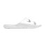 Mens Victori One Swoosh Sliders White Black Nike-1