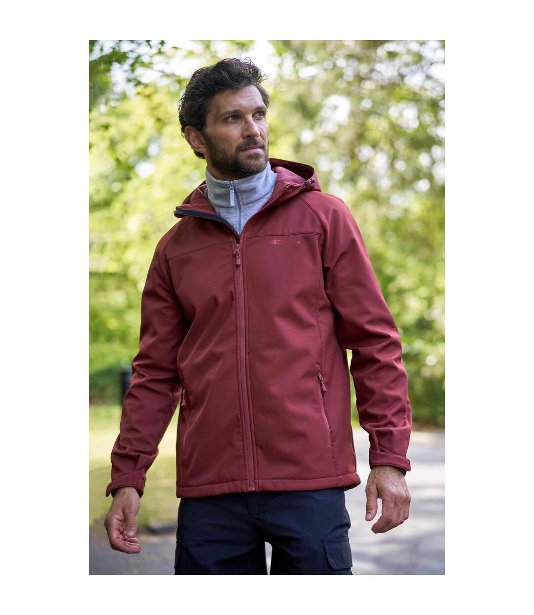 Veste Softshell Exodus Homme Rouge Foncé Mountain Warehouse-1