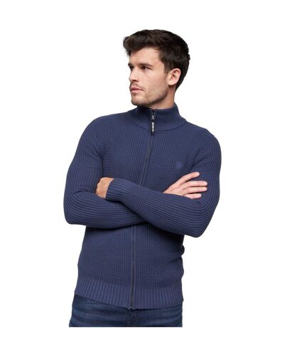 Mens gardfire knitted sweater navy Duck and Cover