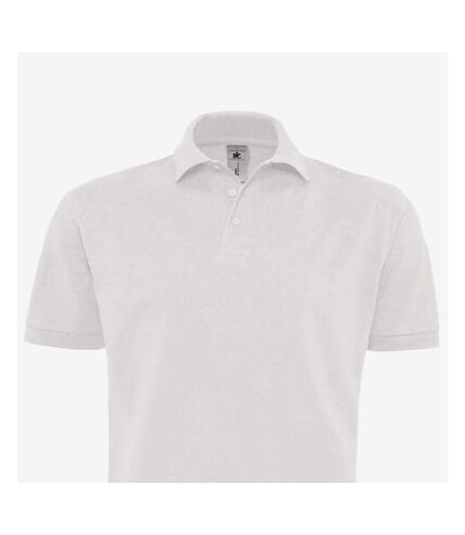 Mens heavymill polo shirt white B&C