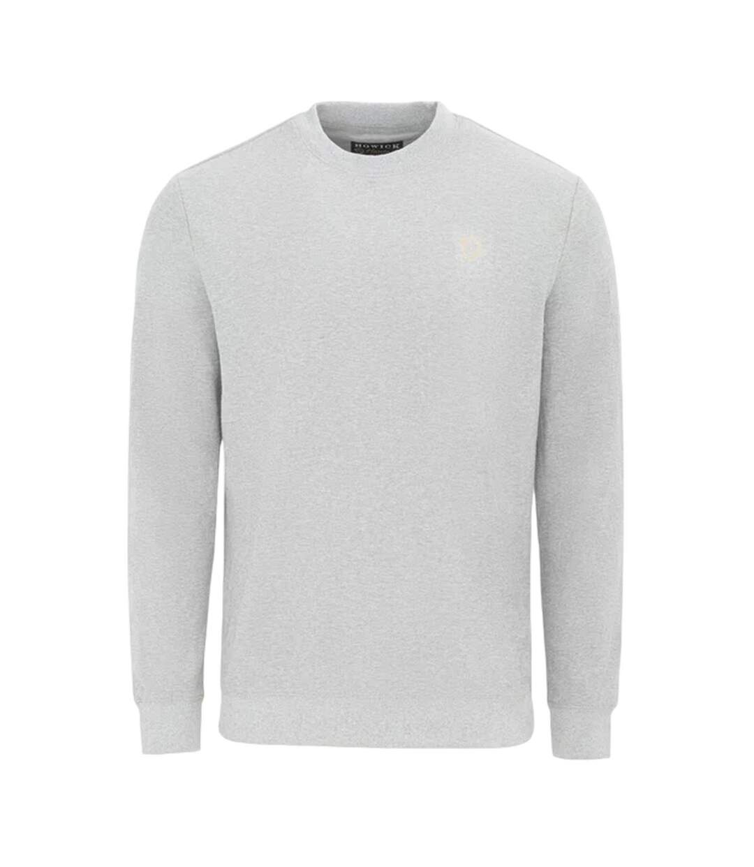 Mens Logo Sweatshirt Light Grey Howick-1