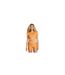 Womens/ladies Cross Logo Crop Top Orange Under Armour-1
