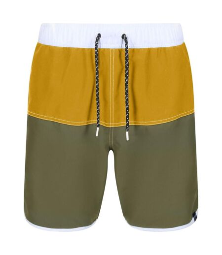 Regatta Mens Benicio Swim Shorts (Capulet/Yellow) - UTRG7217