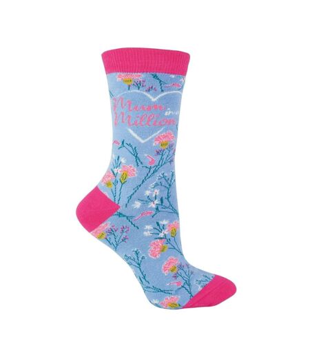 Miss Sparrow - 1 Pair Mum Ladies Bamboo Floral Pattern Socks