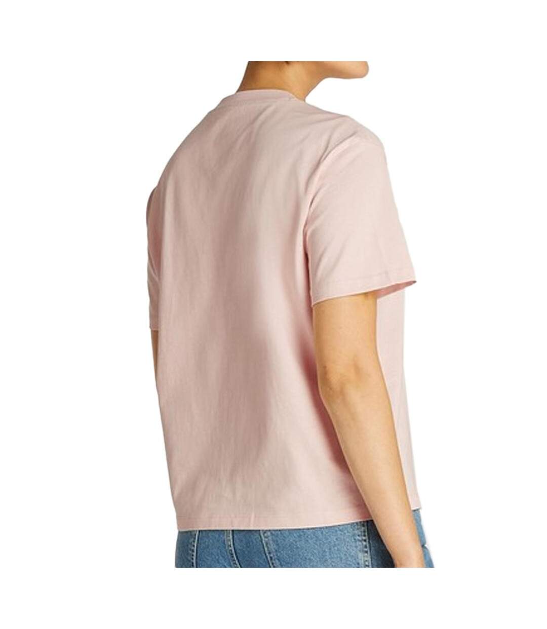 T-shirt rose femme calvin klein jeans embroidered09-2