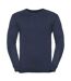 Collection Pullover À Col En V Homme Bleu Marine Russell-2