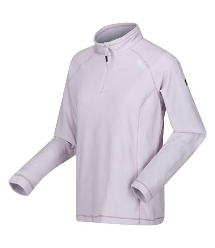 Great outdoors womens/ladies montes half zip fleece top lilac frost Regatta