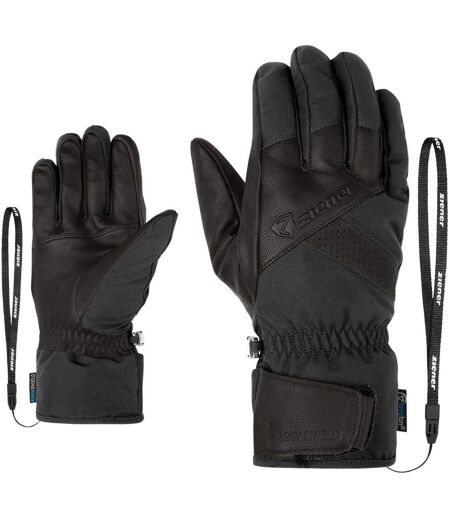 Unisex Adult Getter Leather Ski Gloves Black Ziener