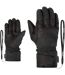 Unisex Adult Getter Leather Ski Gloves Black Ziener-3
