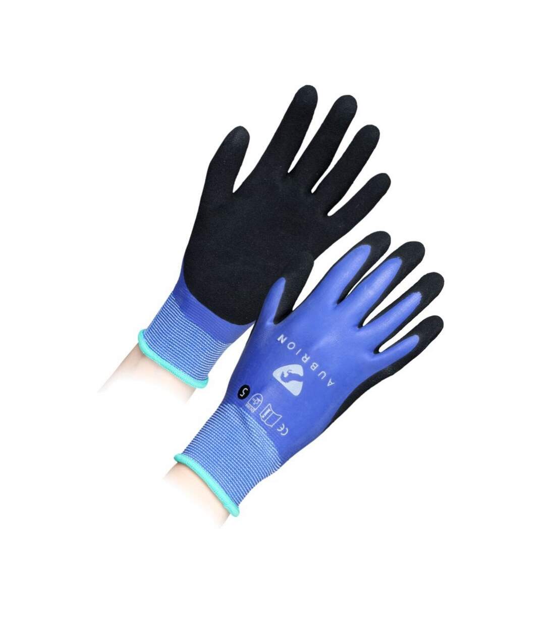 Unisex adult work gloves l blue Aubrion-1