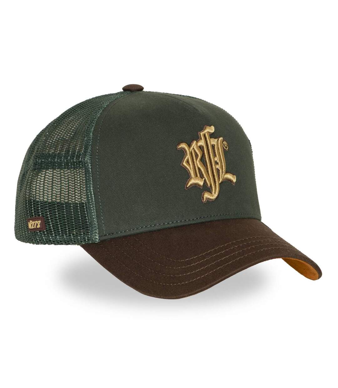 Casquette trucker uni filet logo brodé visière suédine English Pub Rock'n Free Life-4