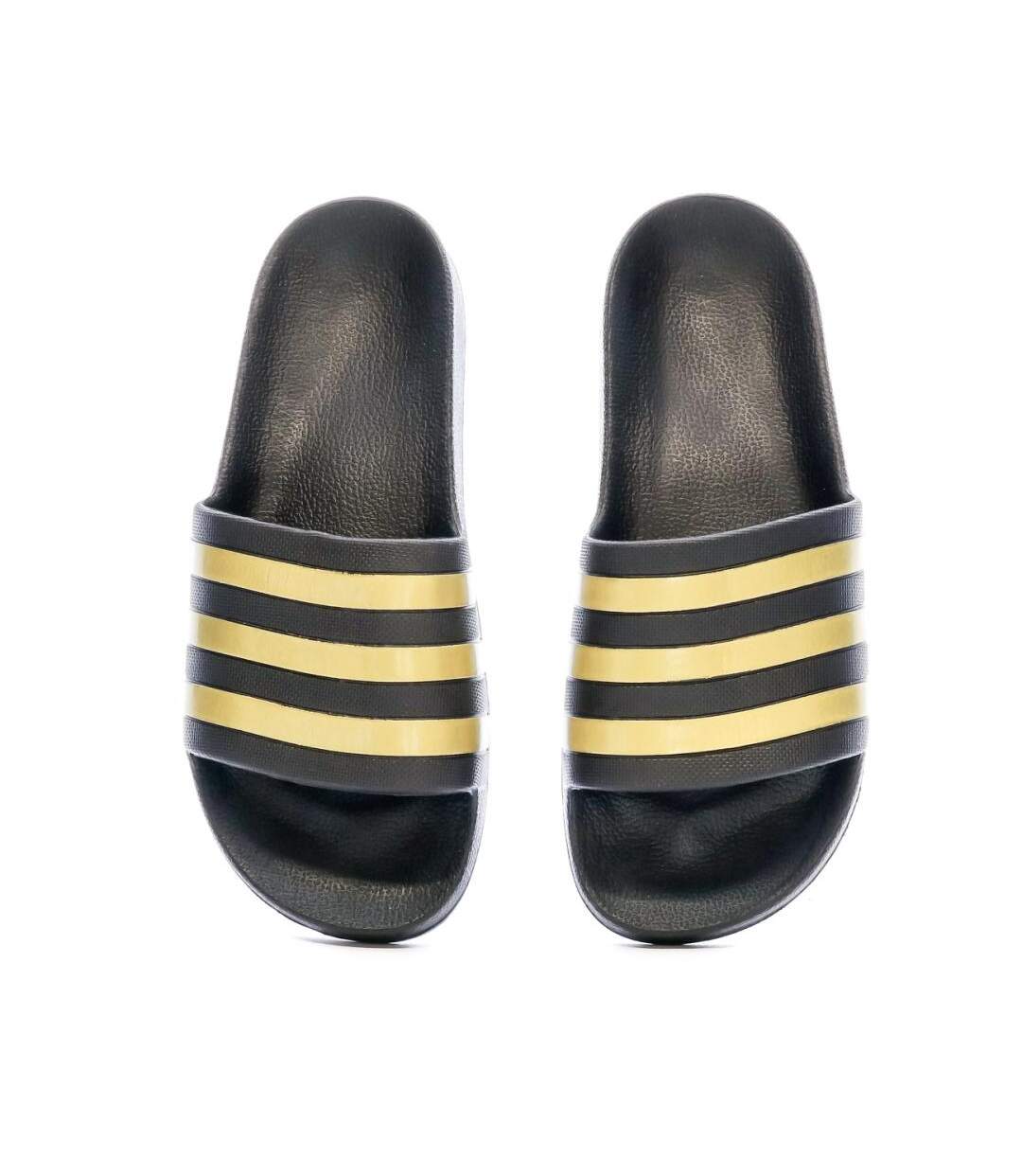 Claquettes Noir/Doré Homme Adidas Adilette Aqua - 39-3