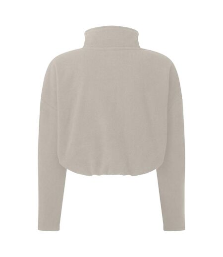 Womens/ladies Cropped Fleece Top Nude TriDri