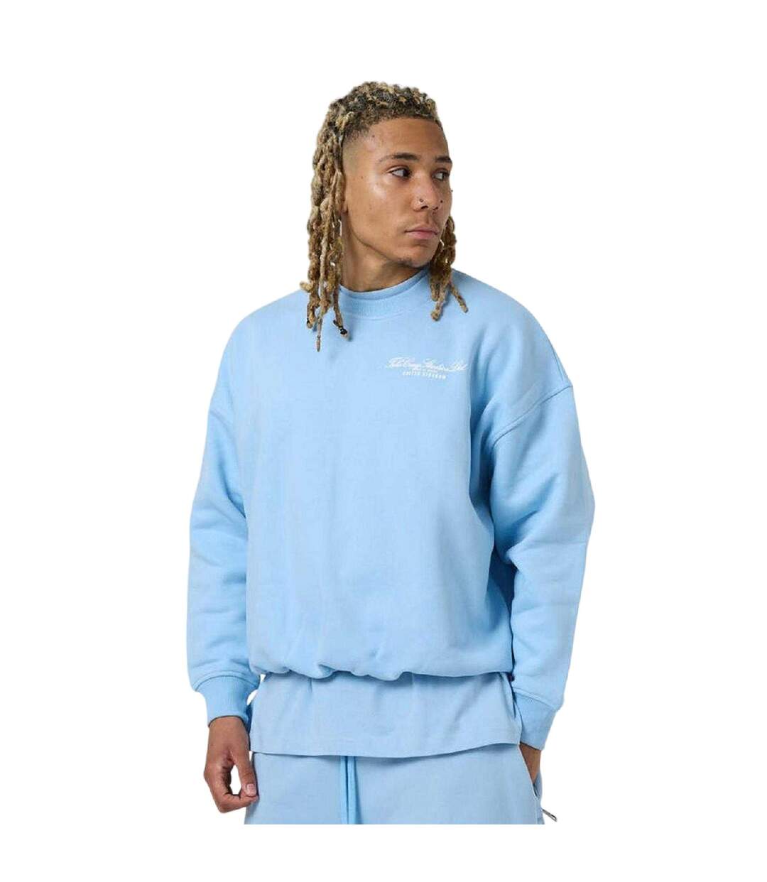 Sweat Motif/style Imprimé Au Dos Homme Bleu Calme Tela Cruz-2